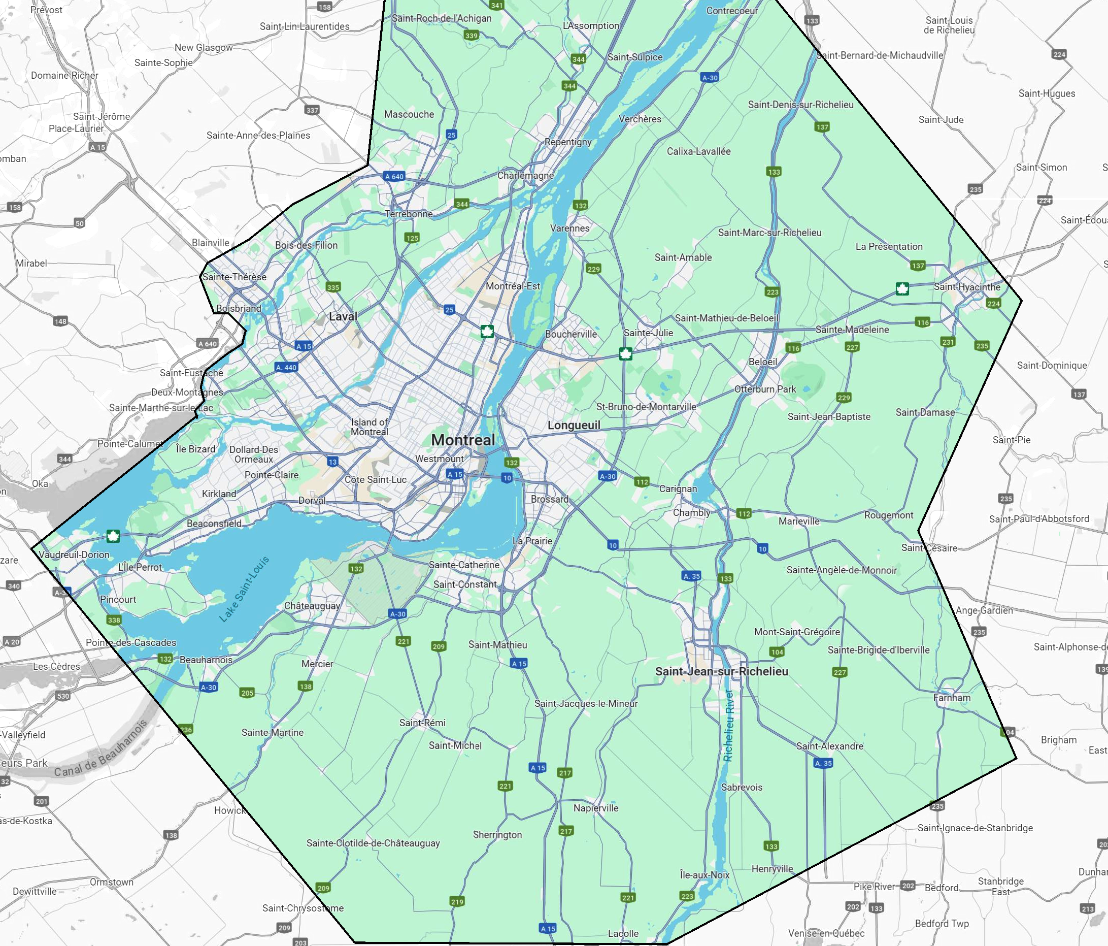 Zone de service Déménagement Chamberlin